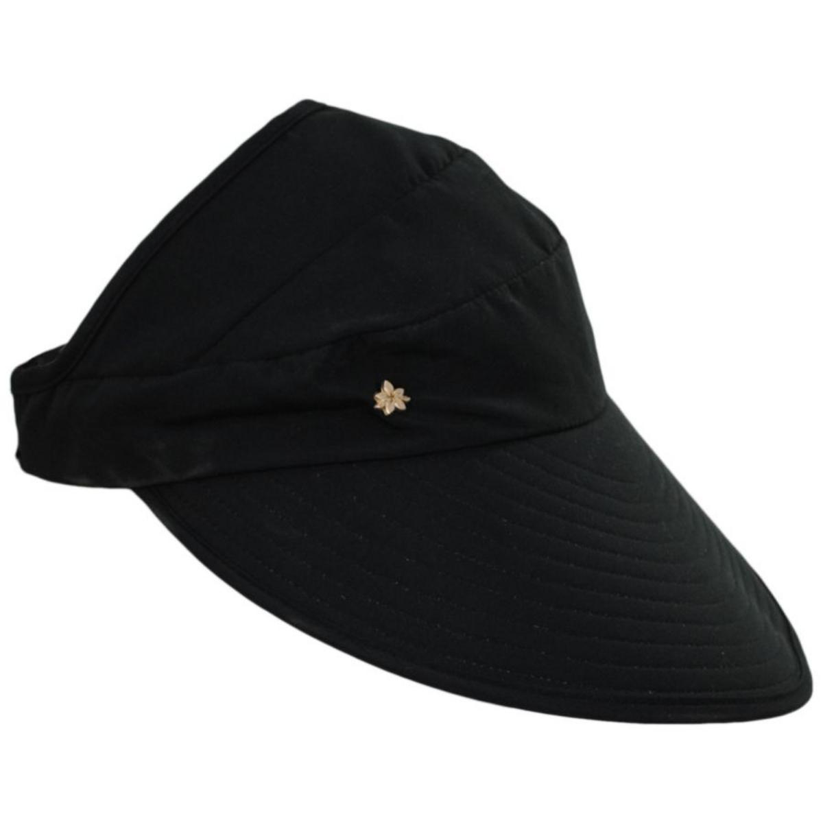Cappelli | Queen Charlotte Pony Tail Face Framer Cap | 106433 | profile | BLACK