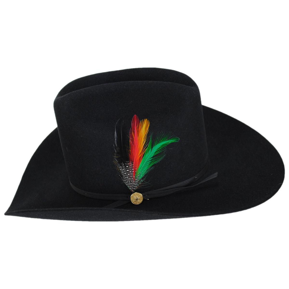 Stetson | The Rancher 160th Edition 6X Fur Felt Western Hat | 130753 | profile | BLACK