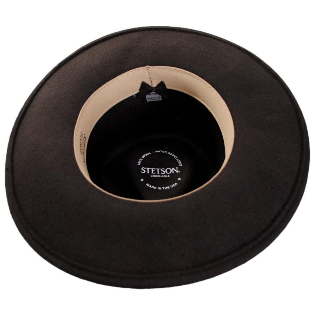Stetson | Sturgis Crushable Wool Felt Outback Hat | 130742 | under | CORDOVA