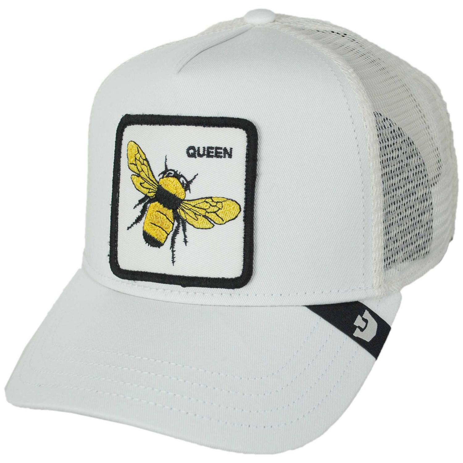 Queen Bee Mesh Trucker Snapback Baseball Cap – Village Hat Shop display picture 1