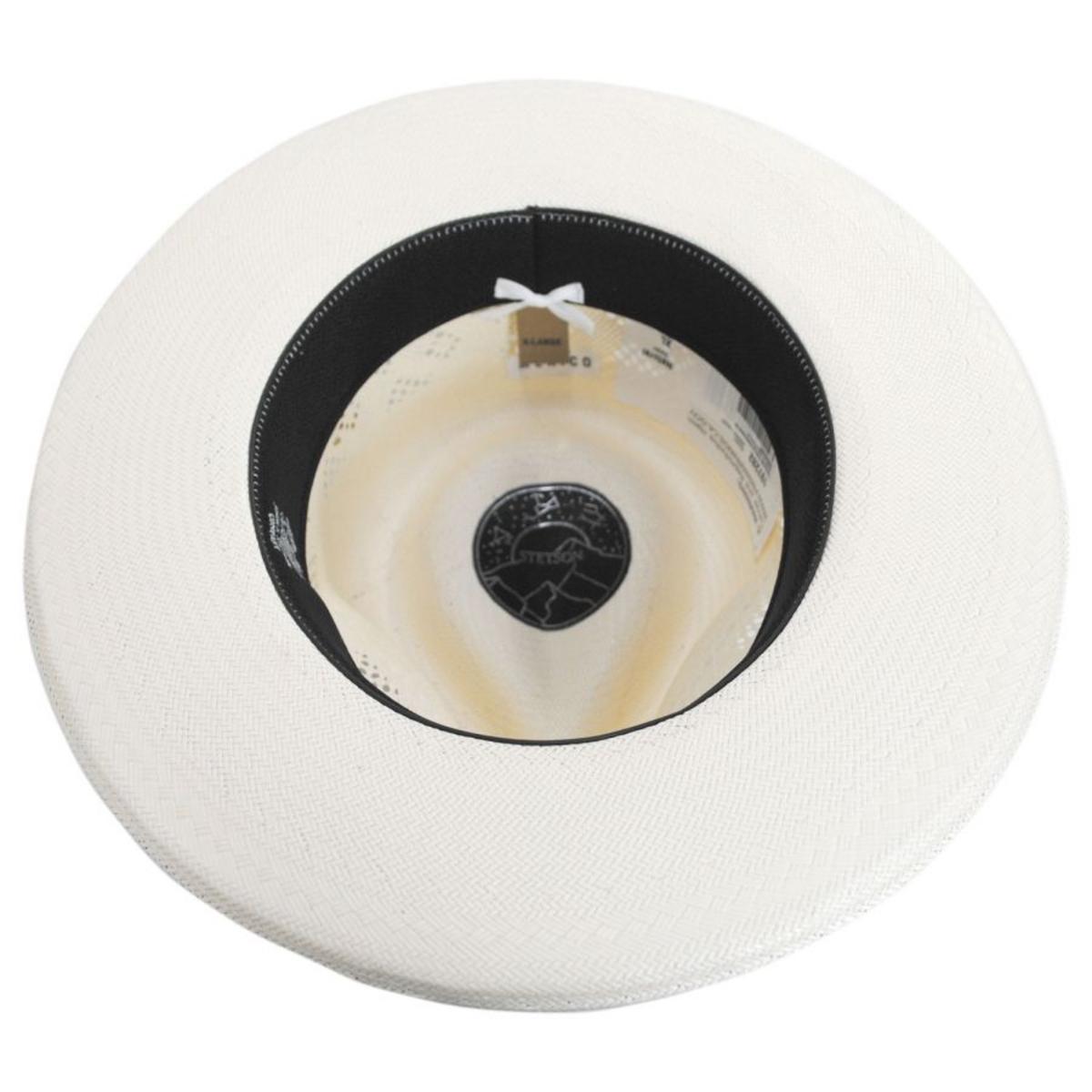 Stetson | Andromeda Shantung Straw Fedora Hat | 127037 | under | NATURAL