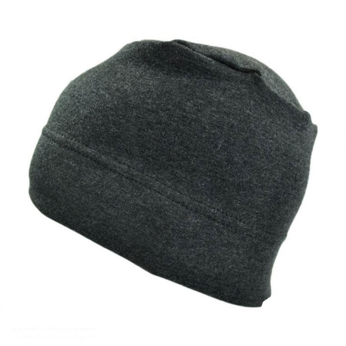 Slumbercap | Cotton Beanie Hat | 500899 | lead | CHARCOAL GREY