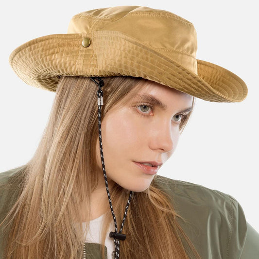 Kangol | Flux Gorpcore Nylon Bucket Hat | 185829 | lsfone | KHAKI