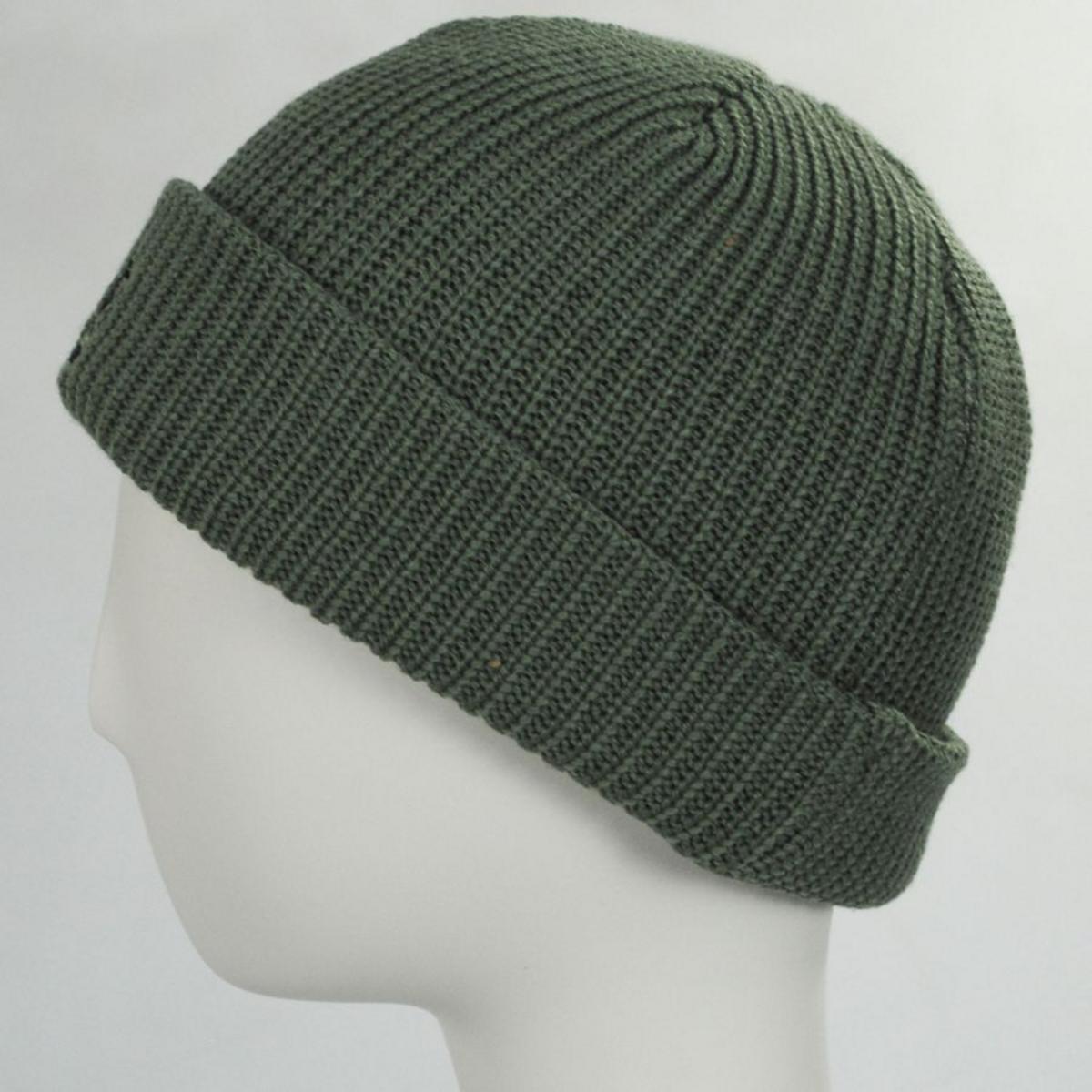Kangol | Cardinal 2 Way Acrylic Beanie Hat | 500420 | profile | OIL GREEN