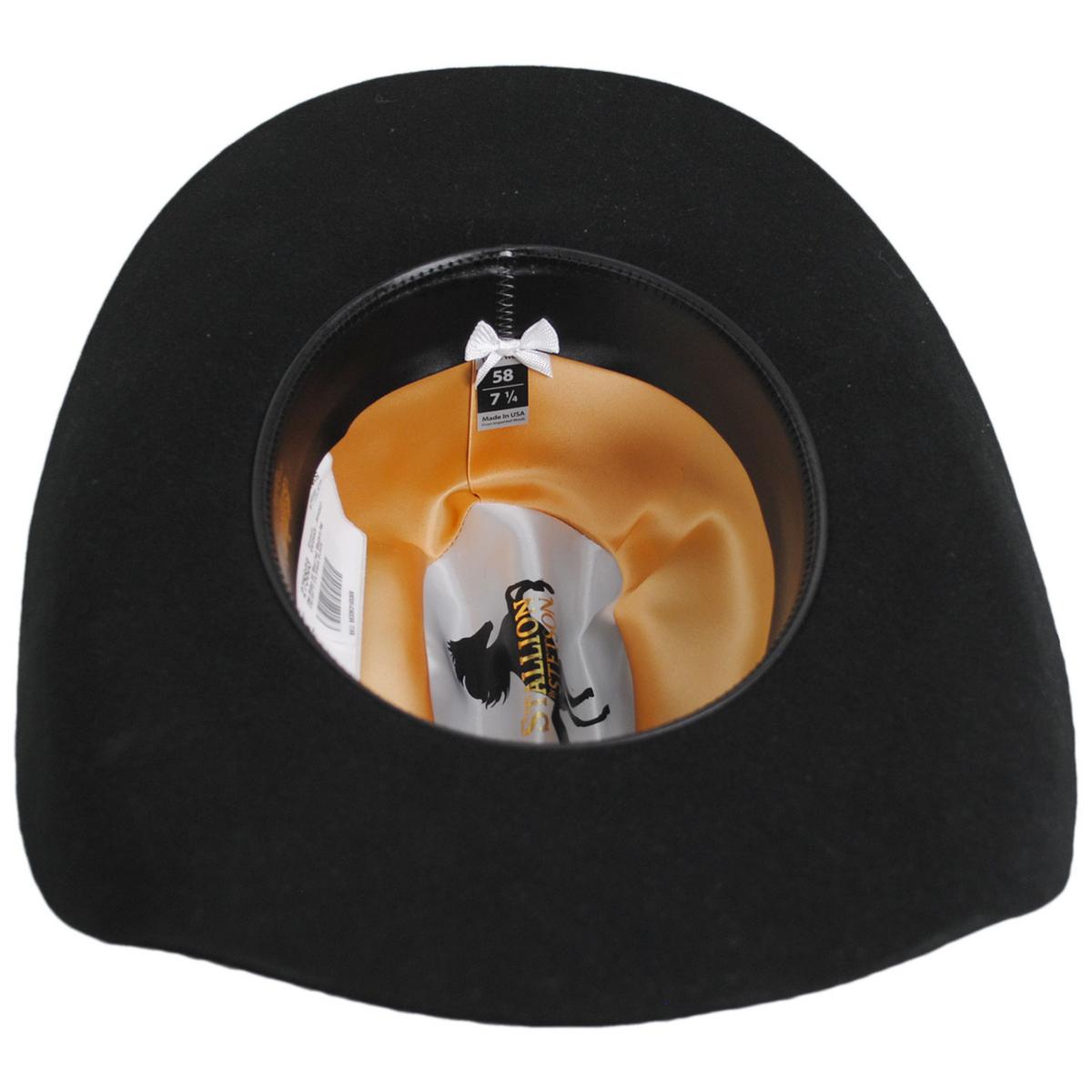 Stetson | Oak Ridge Wool Felt Western Hat | 130751 | under | BLACK