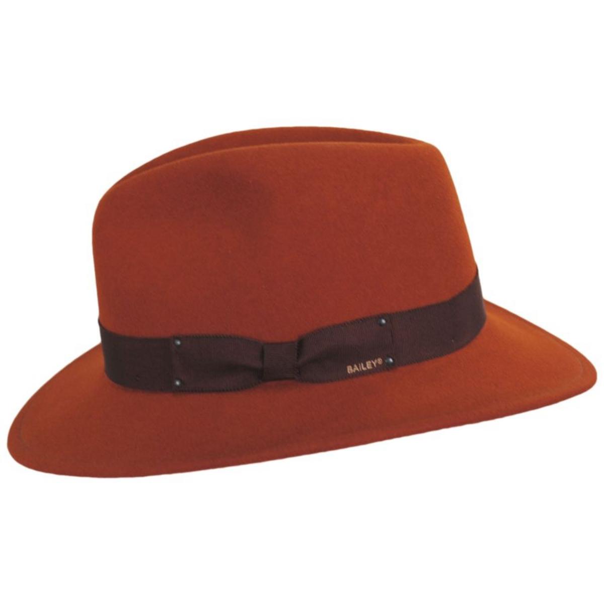 Bailey 1922 | Curtis Wool LiteFelt Safari Fedora Hat - FW23 | 130019FW23 | profile | COPPER