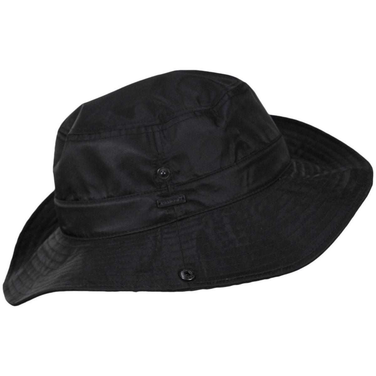 Kangol | Flux Gorpcore Nylon Bucket Hat | 185829 | profile | BLACK