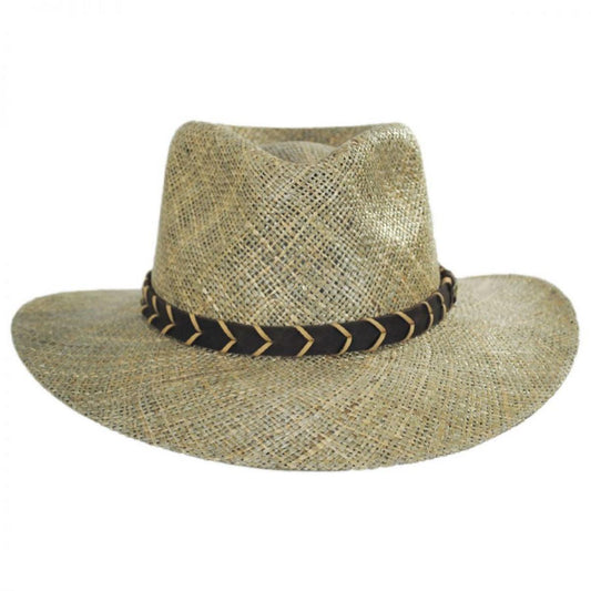 Stetson | Alder Seagrass Straw Outback Hat | 126952 | front | WHEAT