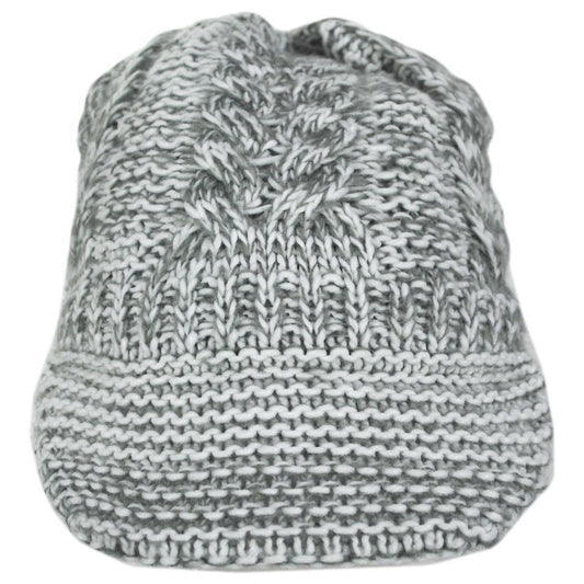 Scala | Lingyee Cable Knit Radar Cap | 106424 | front | SAGE