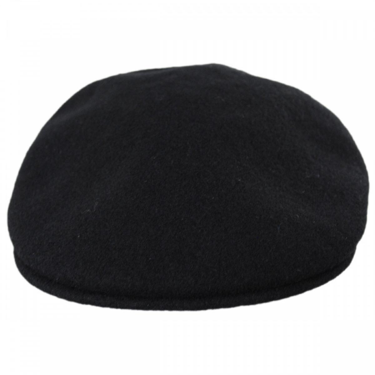 Kangol | Wool 504 Earflap Ivy Cap | 160816 | front | BLACK