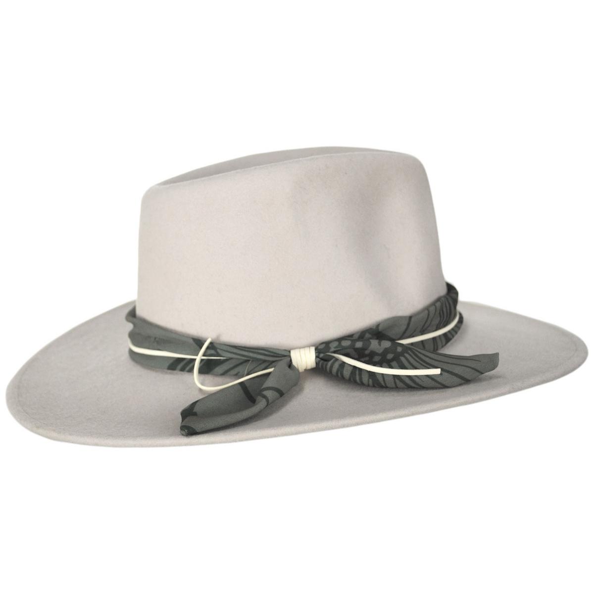 Bigalli | Rain Forest Wool Felt Fedora Hat | 131444 | profile | CREAM