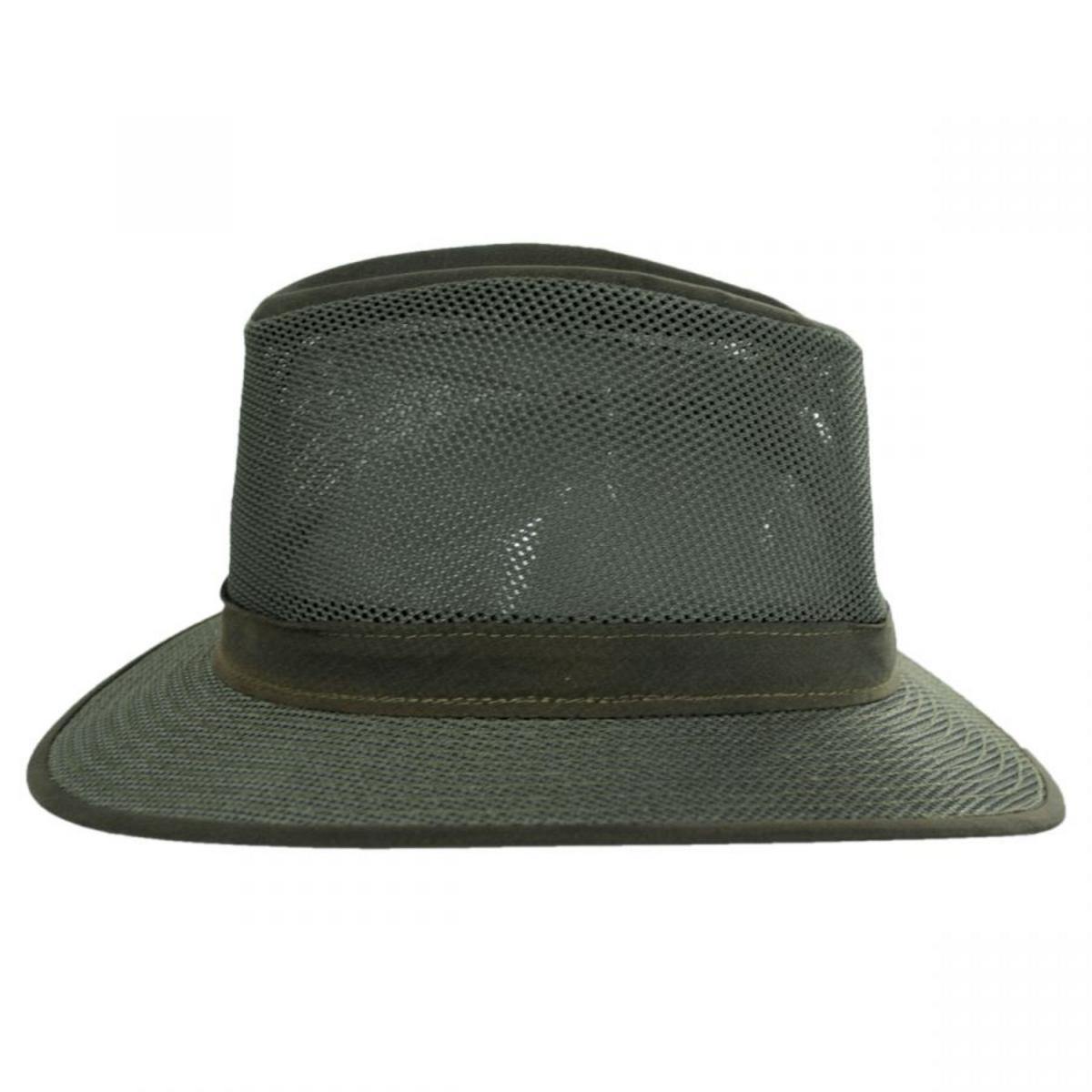 Henschel | Safari Mesh Packable Hat | 140352 | profile | OLIVE