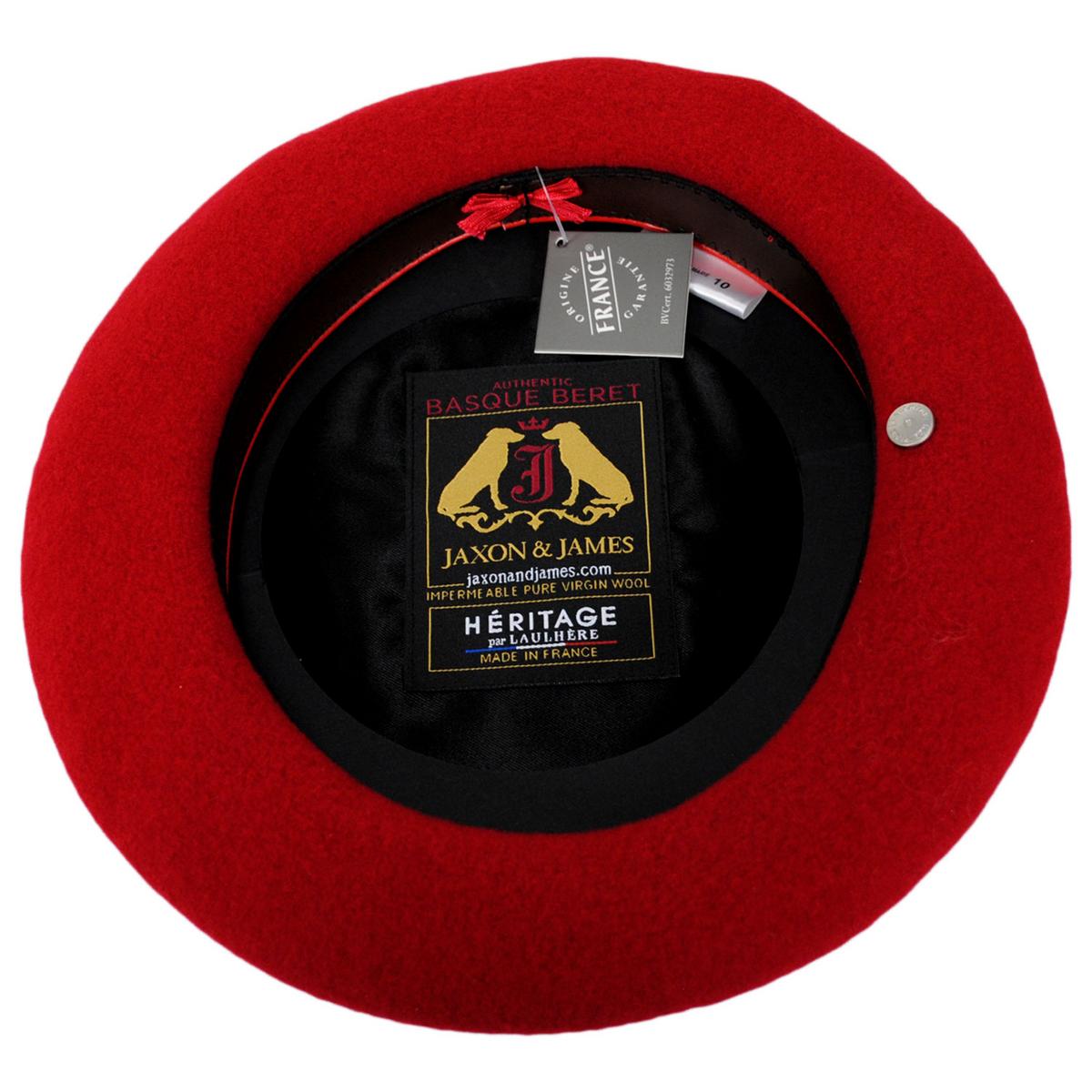 Jaxon Hats | Wool Basque Beret by Heritage par Laulhere | 151051 | under | HERMES