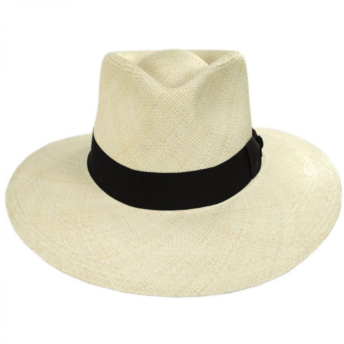 Bigalli | Australian Panama Straw Fedora Hat | 129205 | front | NATURAL