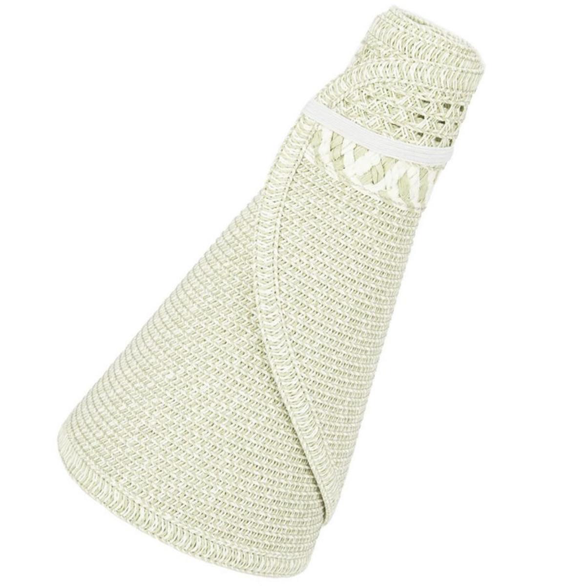 San Diego Hat Company | Everyday Ultrabraid Full Coverage Roll Up Visor | 197307 | under | NATURAL