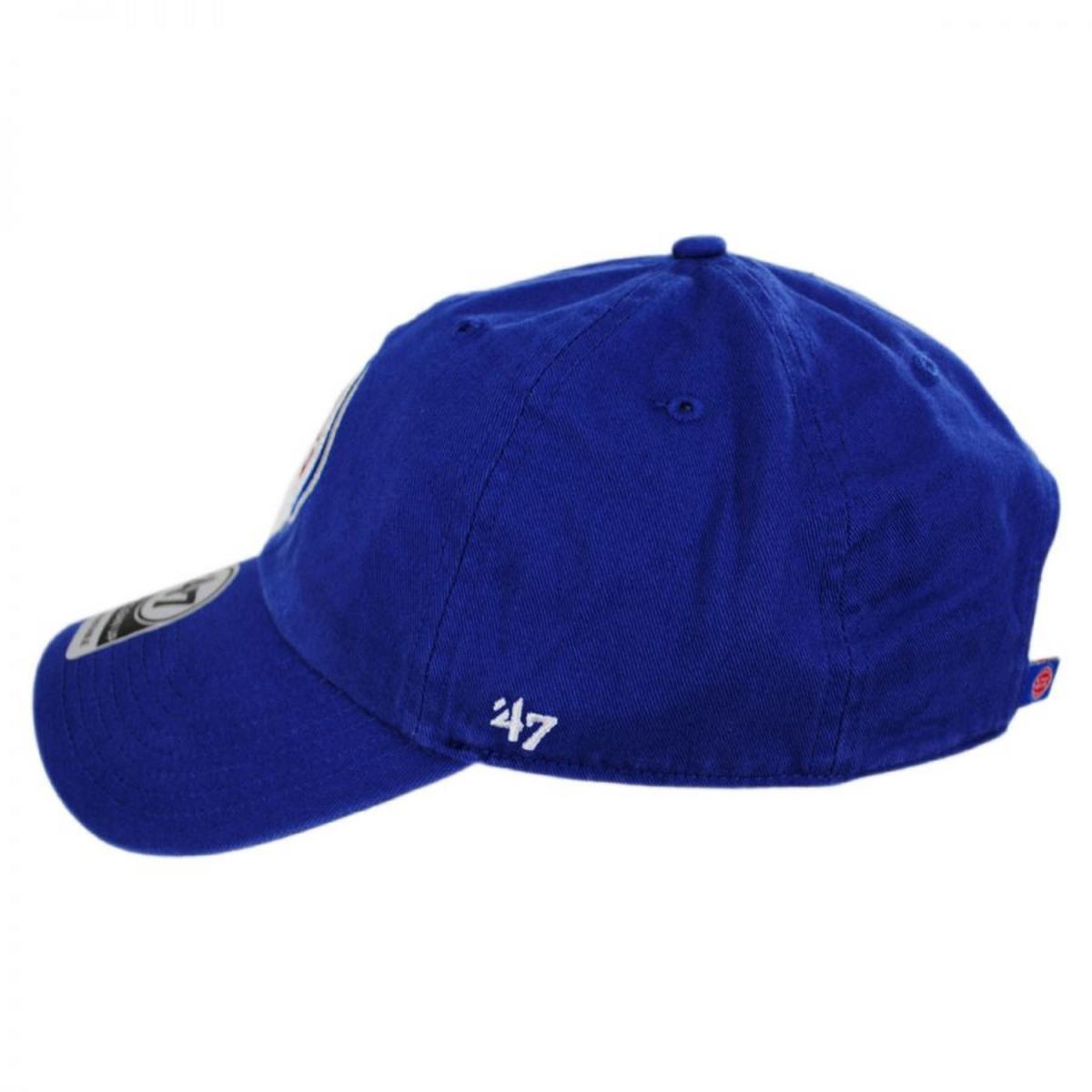 47 Brand | Detroit Pistons NBA Clean Up Strapback Baseball Cap Dad Hat | 204020 | profile | ROYAL