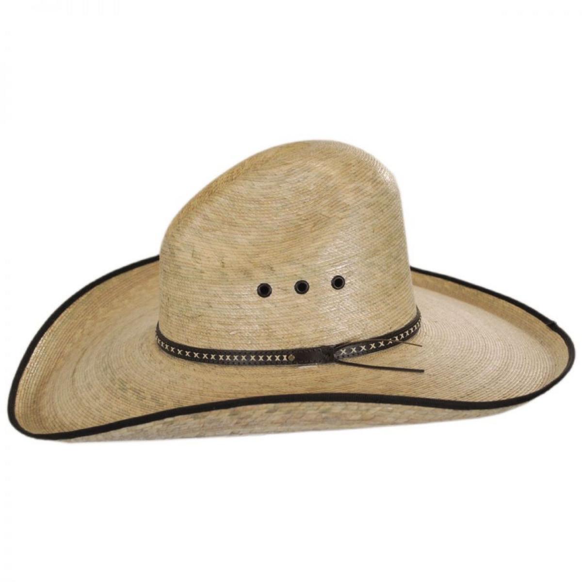 Charlie 1 Horse | Bandito Palm Leaf Straw Gus Hat | 101650 | profile | NATURAL/BOUND