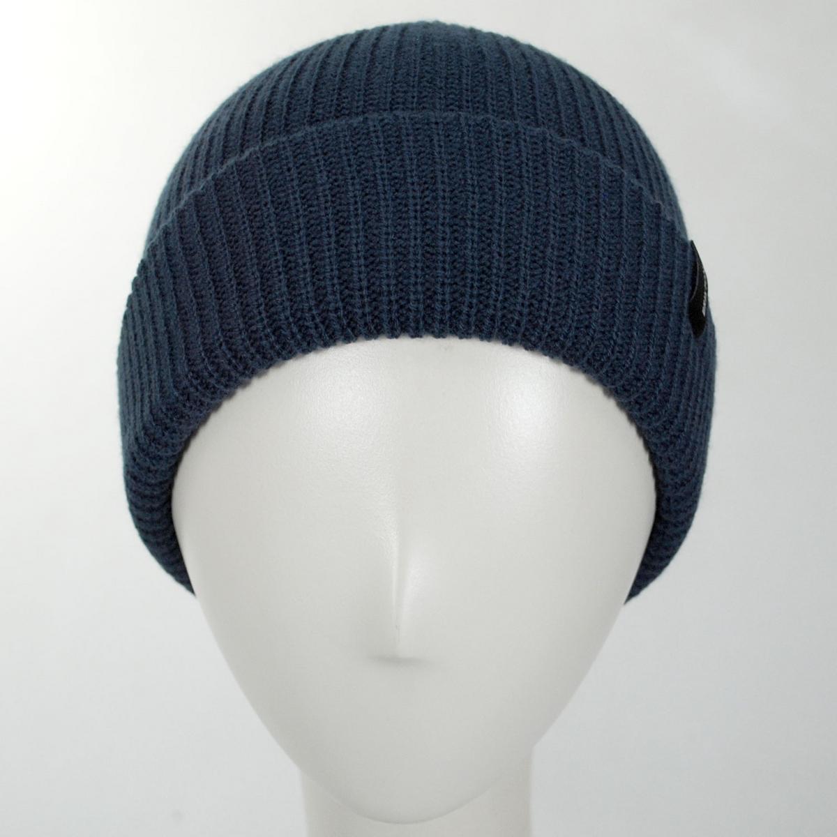 BRIXTON HATS | Heist Knit Beanie Hat | 502706 | front | DARK DENIM