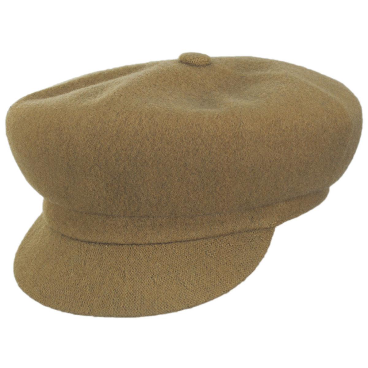 Kangol | Spitfire Wool Newsboy Cap | 160801 | lead | CAMEL