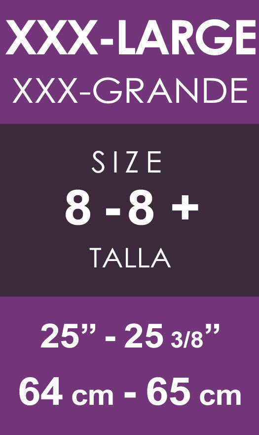 General hat size Triple-Extra-Large is equal to: US numerical sizes eight through eight plus. US measurements twenty-five inches to twenty-five and three-eighths inches. European numerical sizes sixty-four centimeters to sixty-five centimeters.