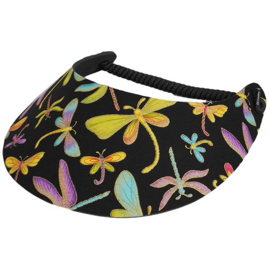 The Incredible Sunvisor | Springlace Dragonflies Sunvisor | 196359 | lead | BLACK