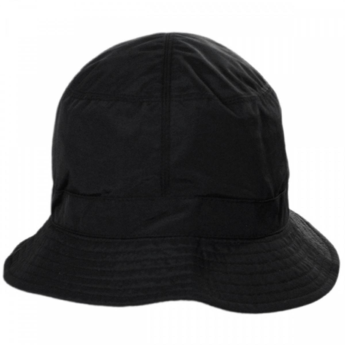 sur la tete | Nylon Rain Bucket Hat | 186300 | front | BLACK