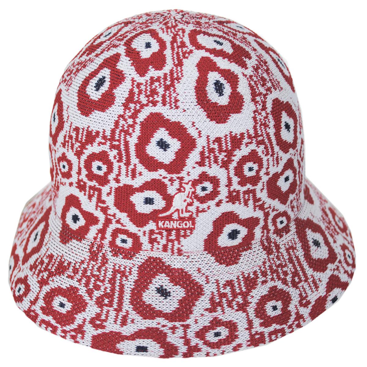 Kangol | Retro Flower Tropic Casual Bucket Hat | 106838 | front | RED
