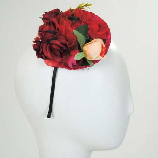 Jeanne Simmons | Pique Nique Fascinator | 120736 | front | RED