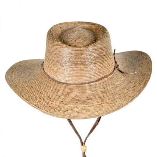 Tula Hats | Outback Palm Straw Hat with Chincord | 128295 | front | TAN