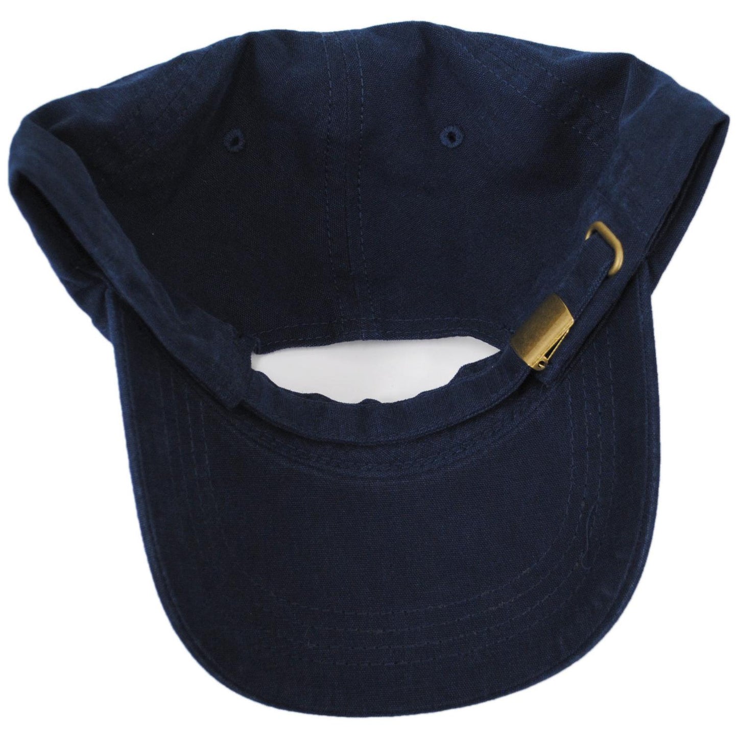 Dorfman Pacific | Washed Cotton Baseball Cap Dad Hat | 200188 | under | NAVY