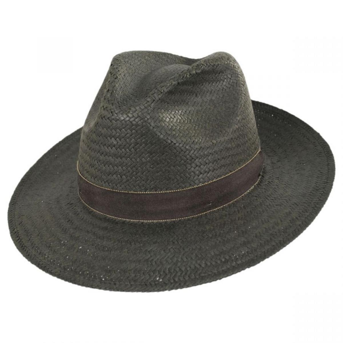 Bailey 1922 | Rothney Raindura Straw Fedora Hat - Kapok Green | 127873SS24 | lead | KAPOK GREEN