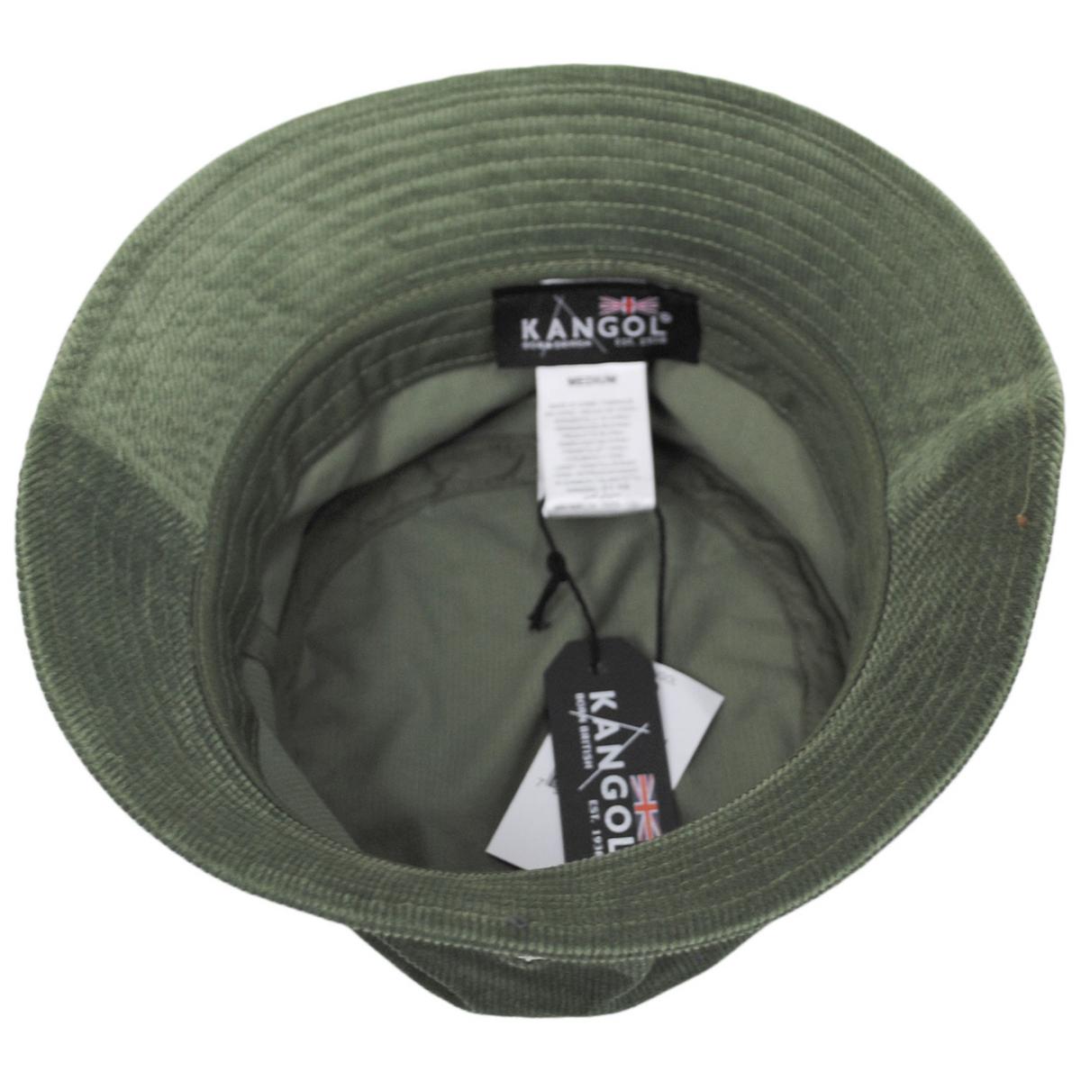 Kangol | Corduroy Cotton Blend Bucket Hat | 185710 | under | OLIVE