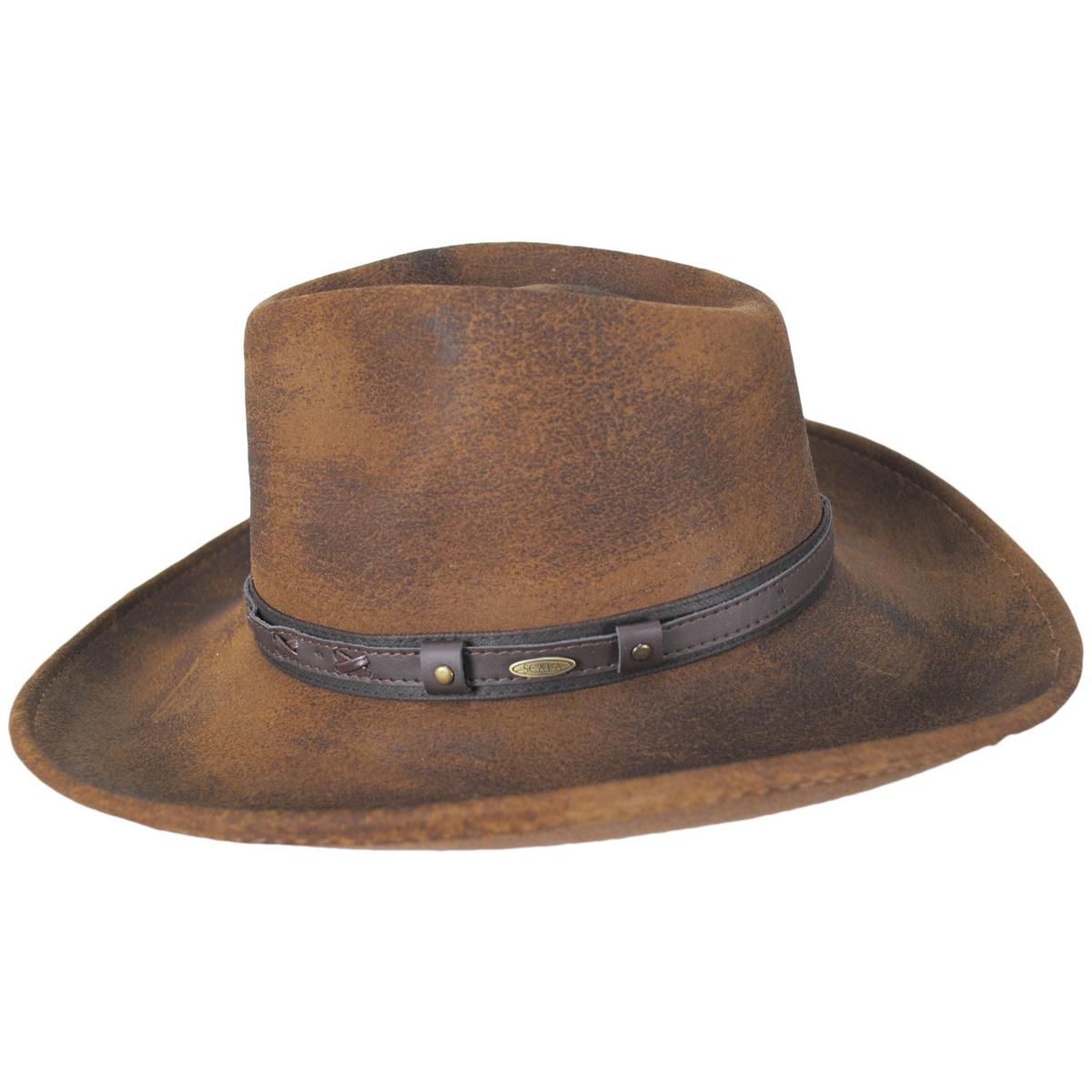 Scala | Fetch Wool Felt Rancher Fedora Hat | 130558 | profile | PECAN