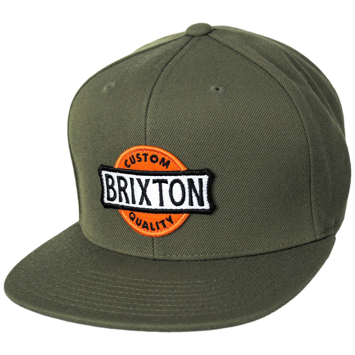 BRIXTON HATS | Wendall Wool Blend MP Snapback Baseball Cap | 201834 | lead | OLIVE SURPLUS