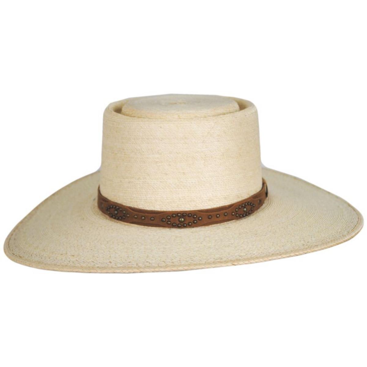 Stetson | Highlands Palm Straw Gambler Hat | 127036 | front | NATURAL