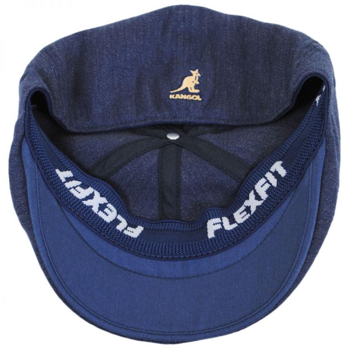 Kangol | Wool Blend Flexfit 504 Ivy Cap | 160833 | under | DENIM