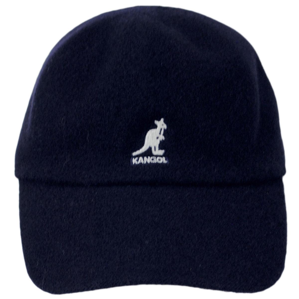 Kangol | Wool Spacecap Fitted Baseball Cap | 201106 | front | DARK BLUE
