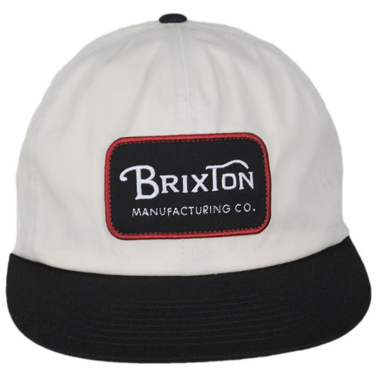 BRIXTON HATS | Grade HP Snapback Baseball Cap - Off White/Black | 201737HO24 | front | OFF WHITE/BLACK