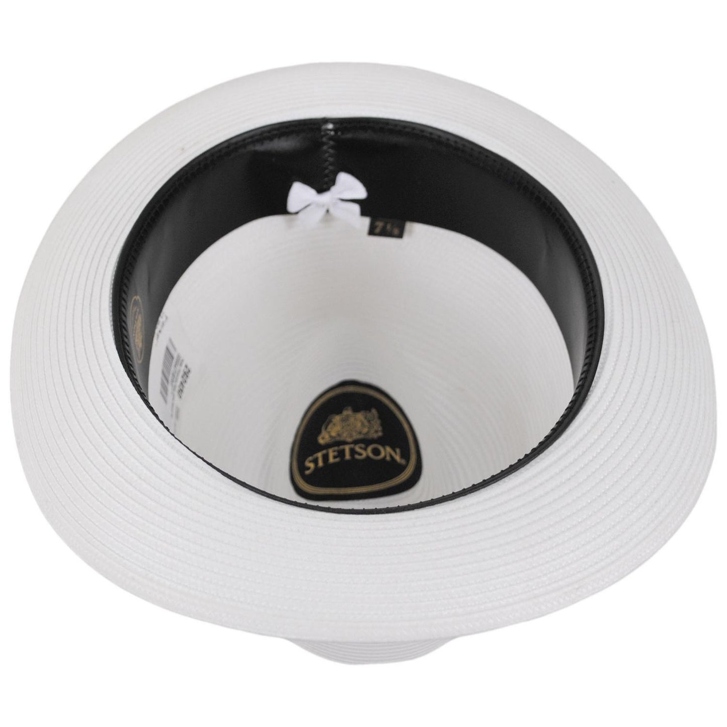 Stetson | Parker Florentine Milan Straw Fedora Hat | 127072 | under | WHITE