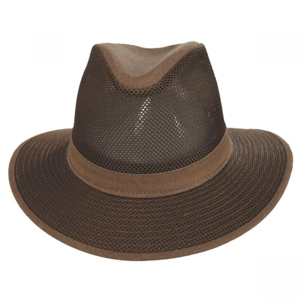 Henschel | Safari Mesh Packable Hat | 140352 | front | EARTH