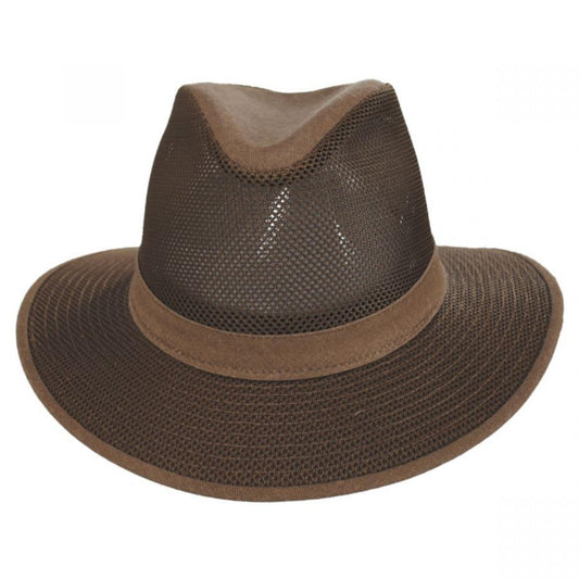 Henschel | Safari Mesh Packable Hat | 140352 | front | EARTH