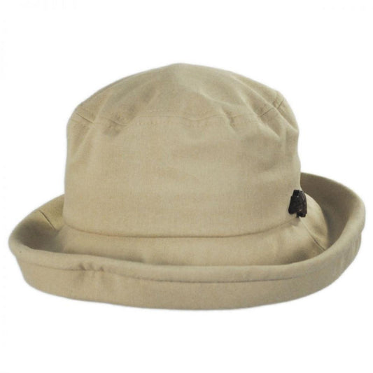 sur la tete | Arbres Linen and Cotton Bucket Hat | 109403 | lead | BEIGE