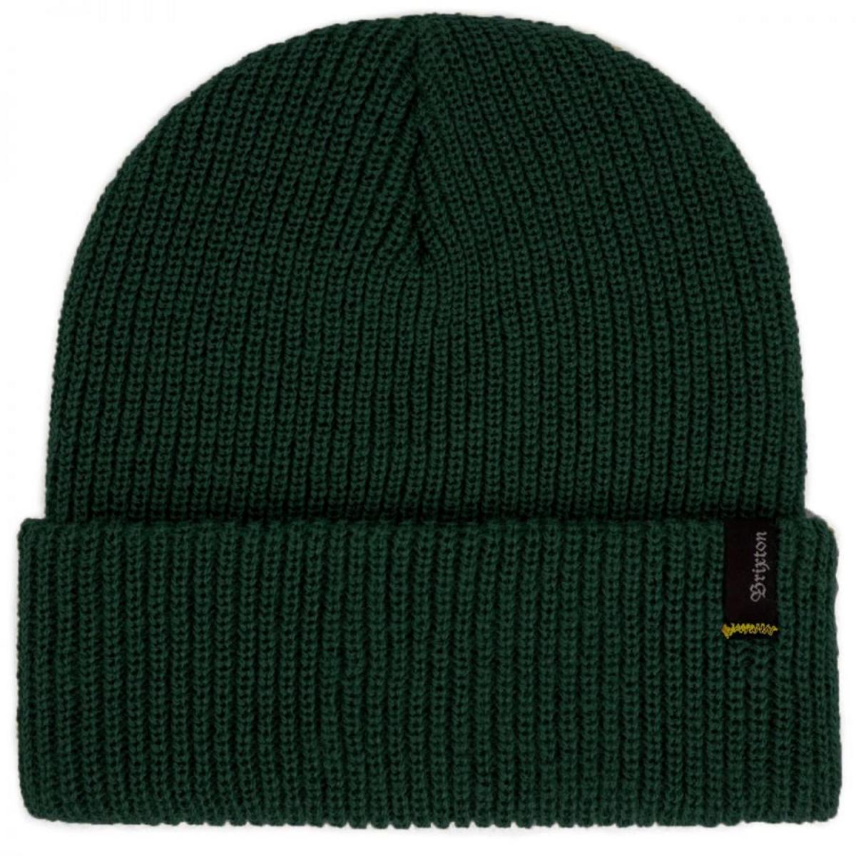BRIXTON HATS | Heist Knit Beanie Hat | 502706 | lead | HUNTER GREEN