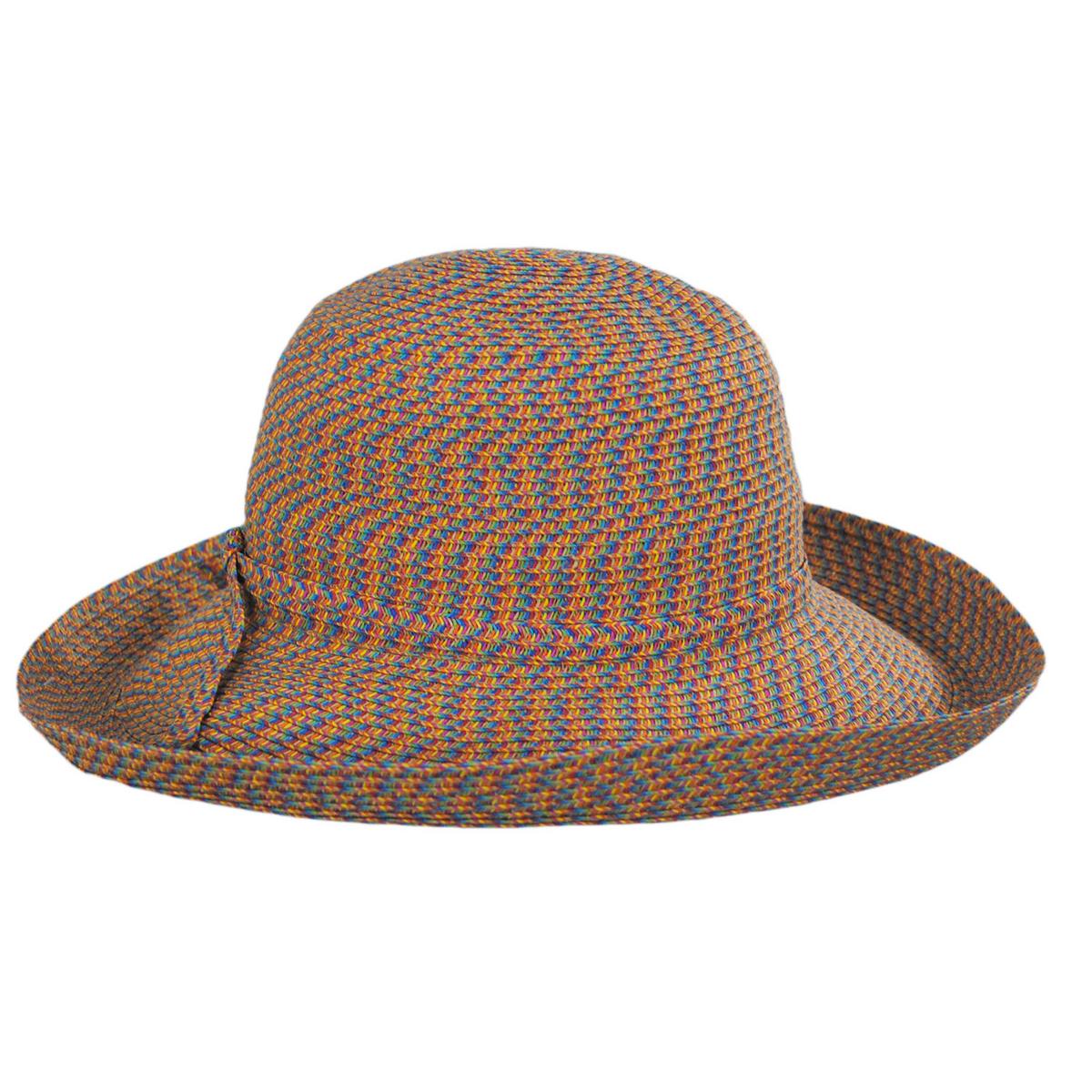 sur la tete | Wholesale Traveler Toyo Straw Sun Hat B2B Pre-Pack | B2B104200 | profile | MULTI
