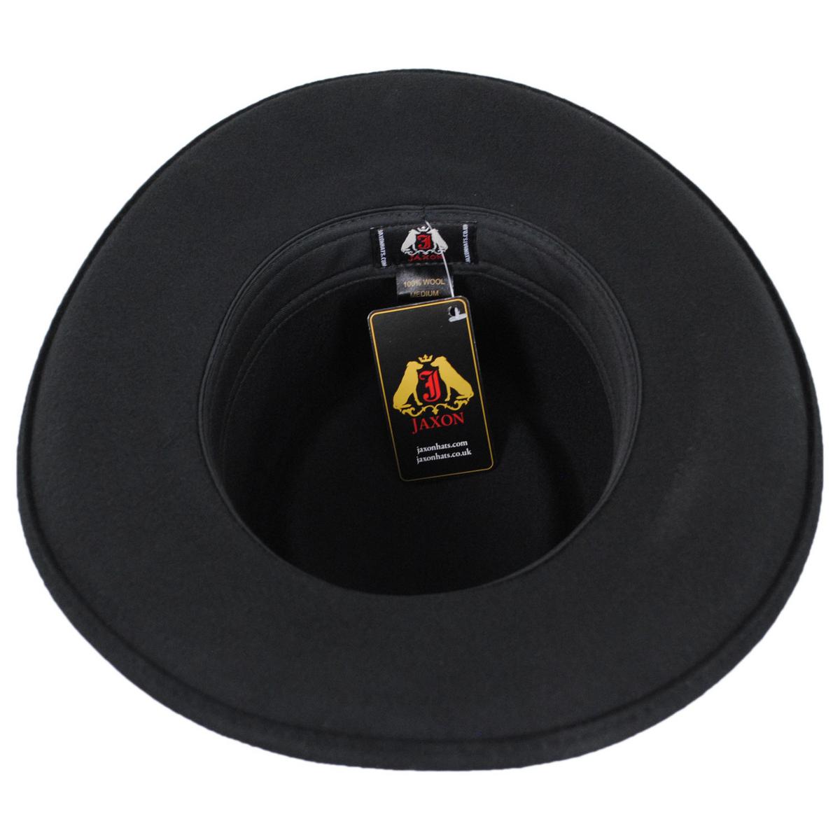 Jaxon Hats | Wholesale Crossfire Wool Felt Gambler Hat B2B Pre-Pack | B2B132004 | under | BLACK
