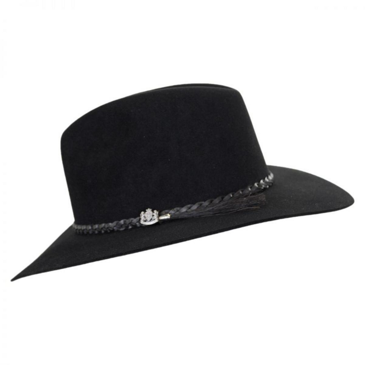 Biltmore | Crossroads 6X Fur Felt Western Hat | 130235 | profile | BLACK