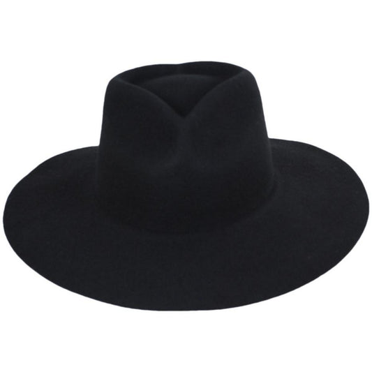 Peter Grimm | Amore Heart Wool Felt Fedora Hat | 125950 | front | BLACK