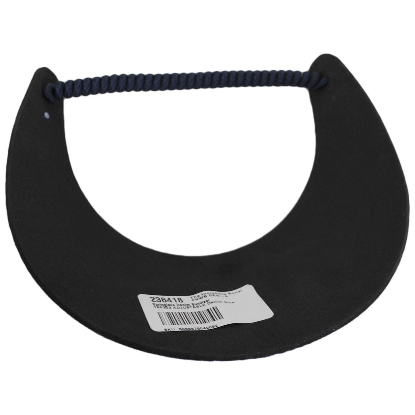 The Incredible Sunvisor | Springlace Denim Sunvisor | 196353 | under | DENIM BLUE