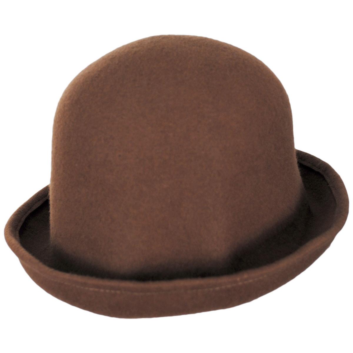 Kathy Jeanne | 6-Way Shapeable Wool Felt Cloche Hat | 124715 | lead | BROWN
