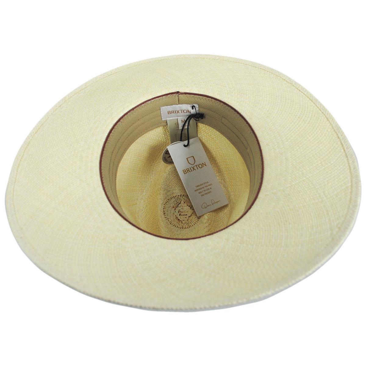BRIXTON HATS | Harper Panama Straw Fedora Hat | 104050 | under | SAND